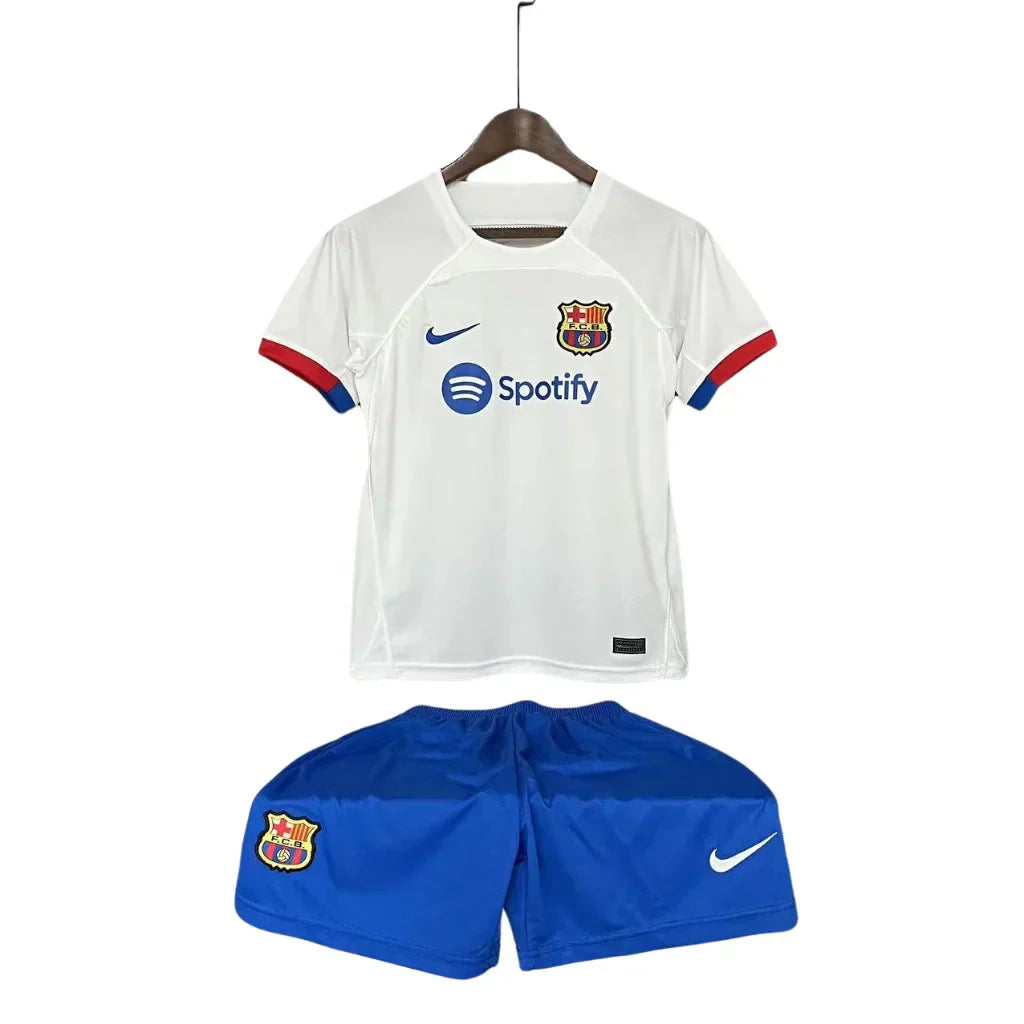 Conjunto Infantil Unissex Barcelona Branco