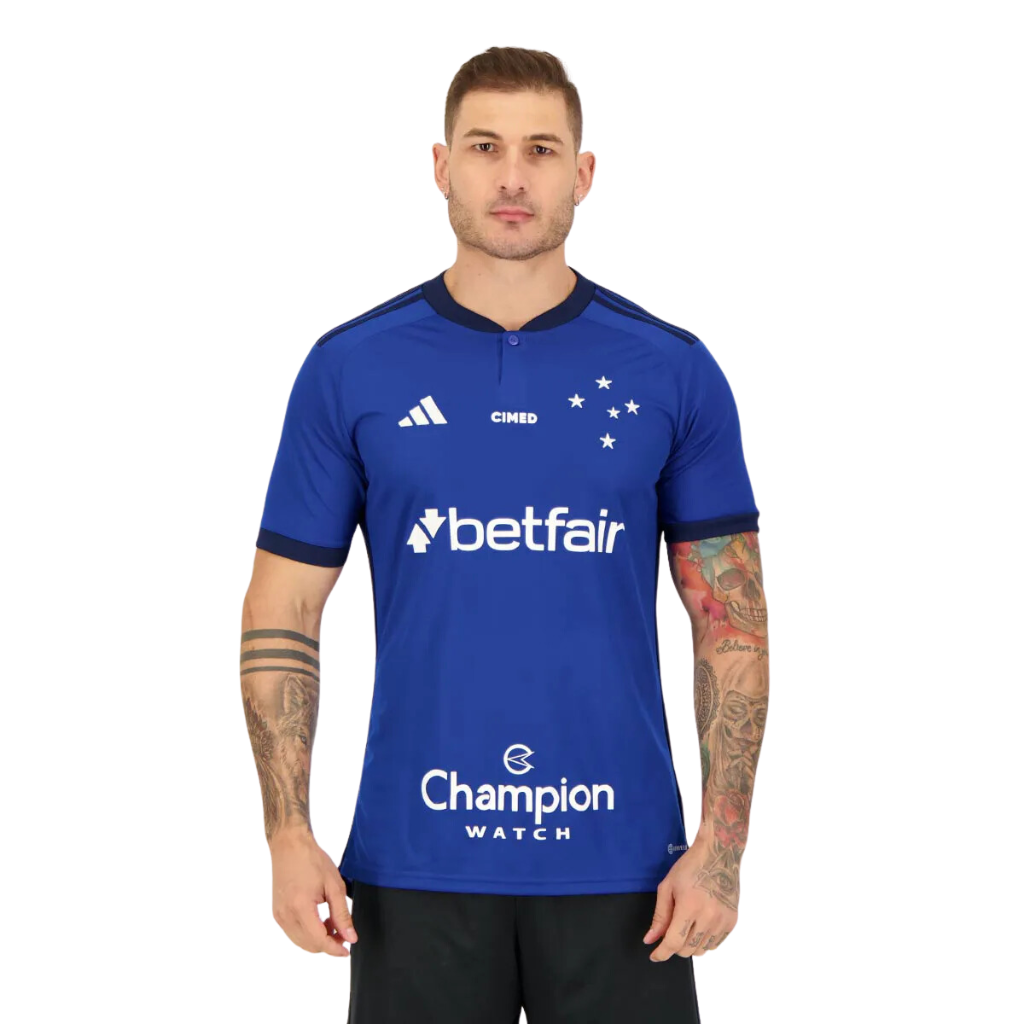 Camisa Masculina Cruzeiro I 23/24 - Torcedor