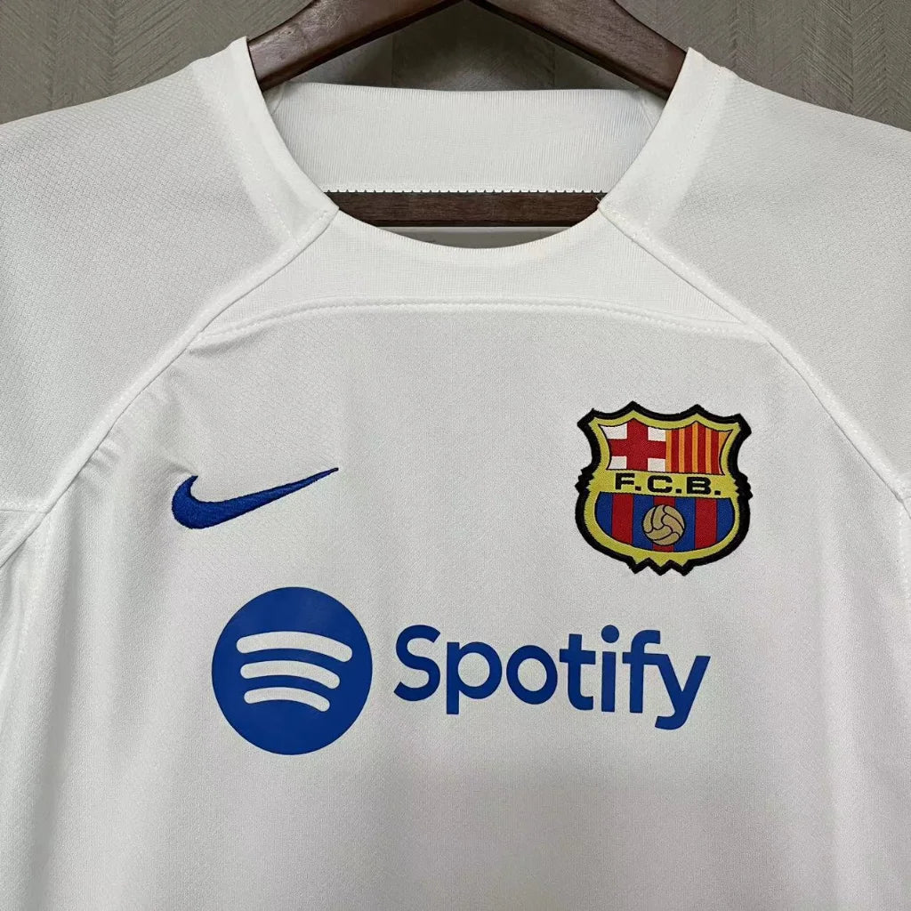 Conjunto Infantil Unissex Barcelona Branco