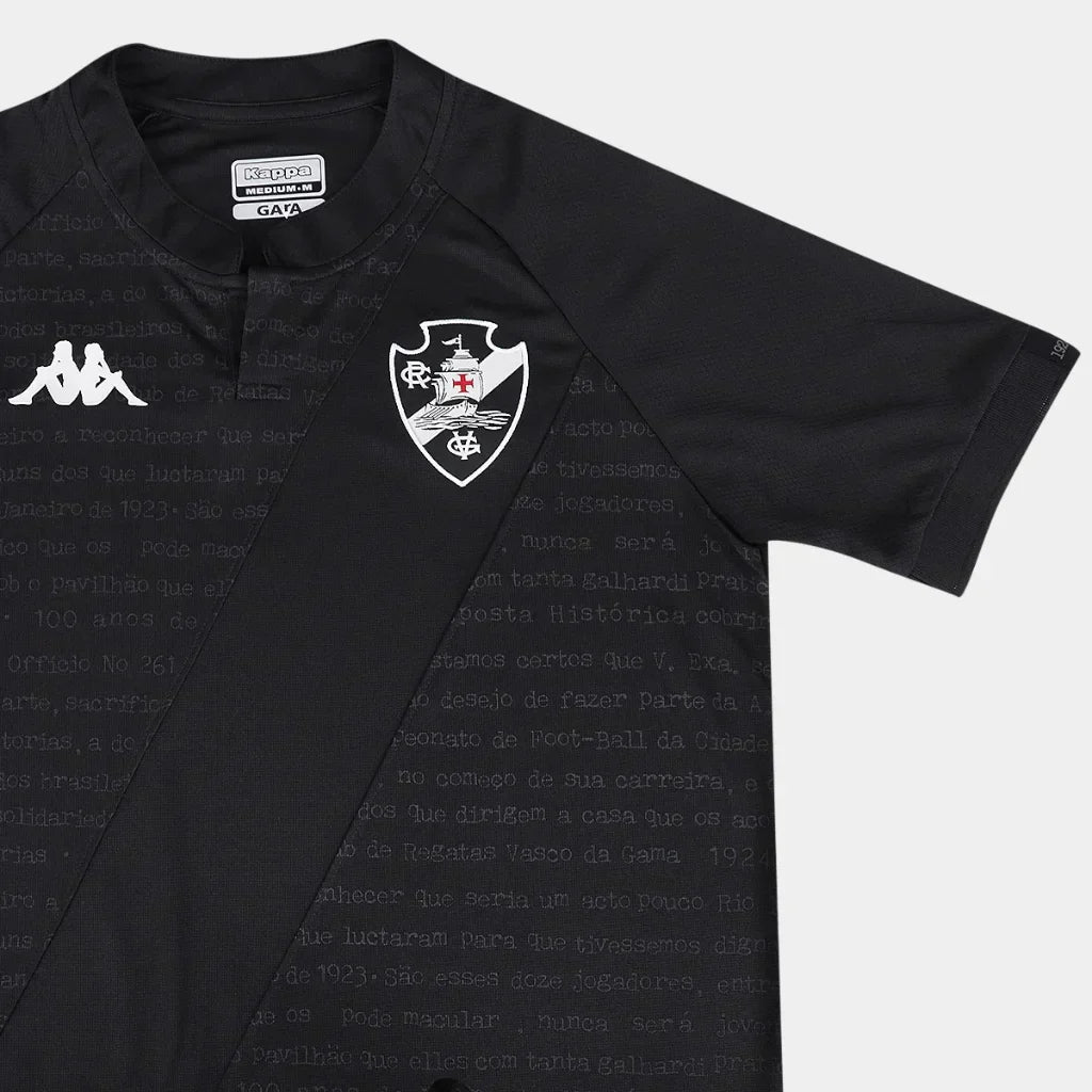 Camisa Vasco III 24/25 Kombat Masculina - Preto