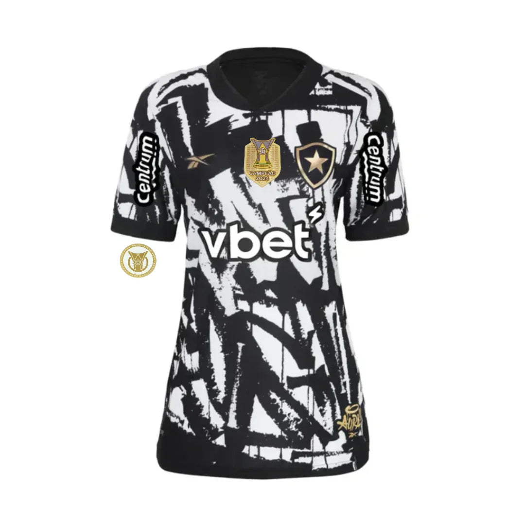 CAMISA FEMININA BOTAFOGO GRAFITE AURA 90 2025/26