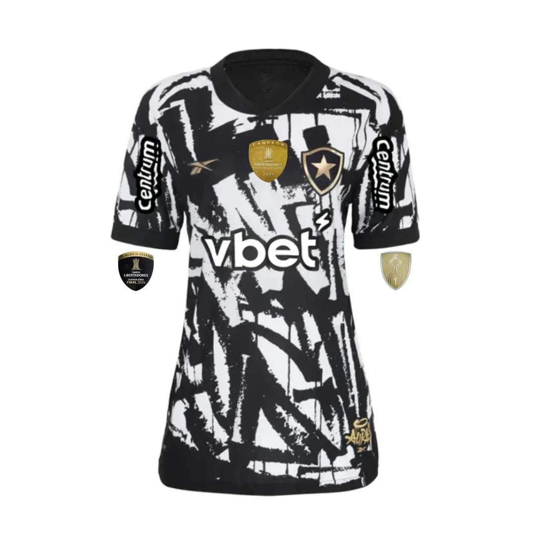 CAMISA FEMININA BOTAFOGO GRAFITE AURA 90 2025/26